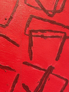 Untitled (black on red) by Path Soong)