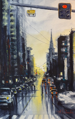Twilight Breeze on West Fayette Street, Syracuse NY by Anna Chernobai