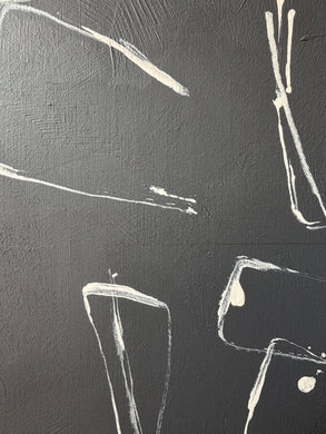 Untitled (white on grey) by Path Soong