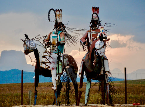 BLACKFEET, WARRIORS, CHIEF MOUNTAIN by Donna Stuccio