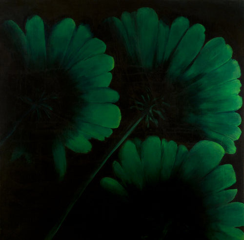 Green Flowers by Barry Grose