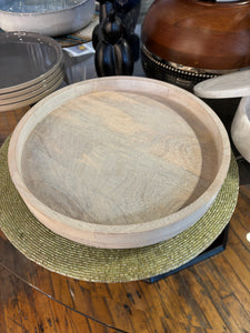 Pickled Acacia Lazy Susan