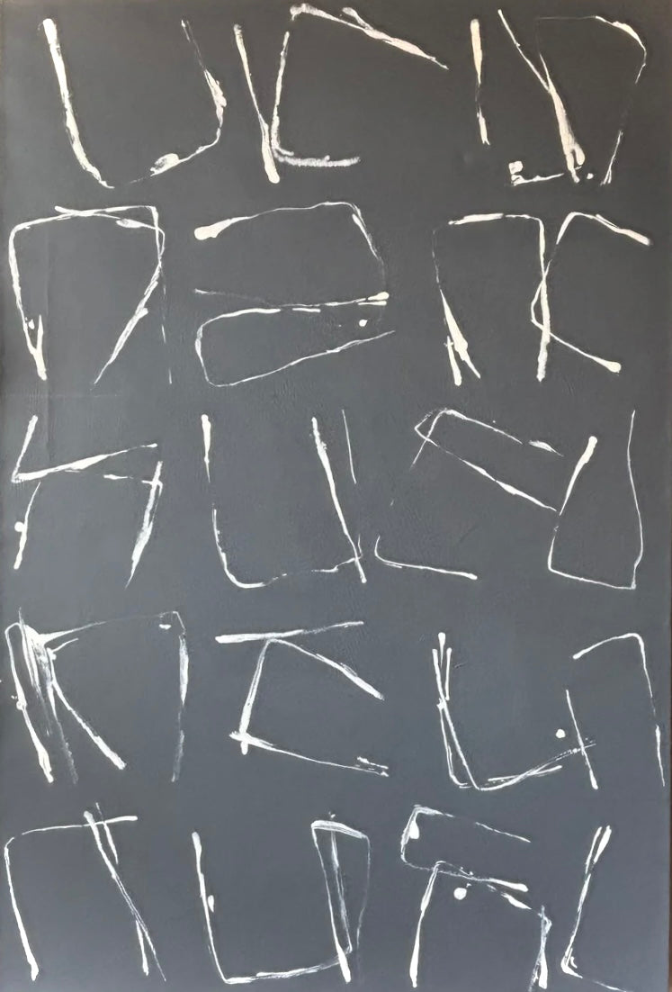 Untitled (white on grey) by Path Soong