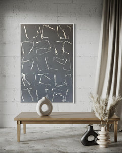Untitled (white on grey) by Path Soong