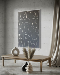 Untitled (white on grey) by Path Soong