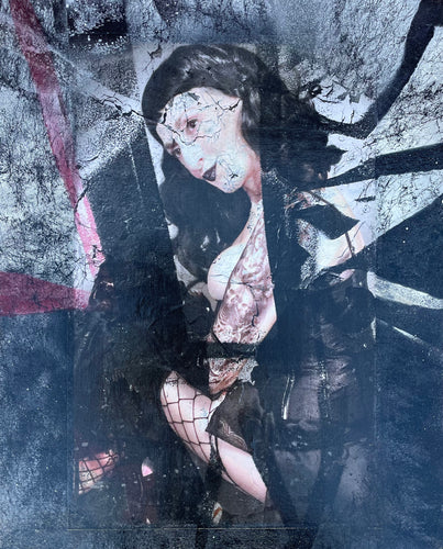 Cracked (mixed media canvas)