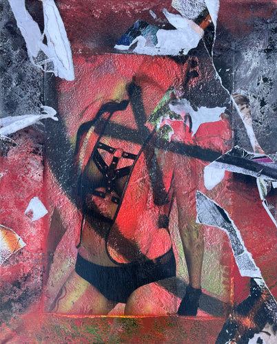 Marked (mixed media canvas)