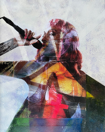 Crusader (mixed media canvas)