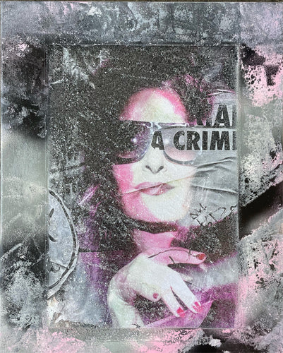 A Crime (mixed media canvas)