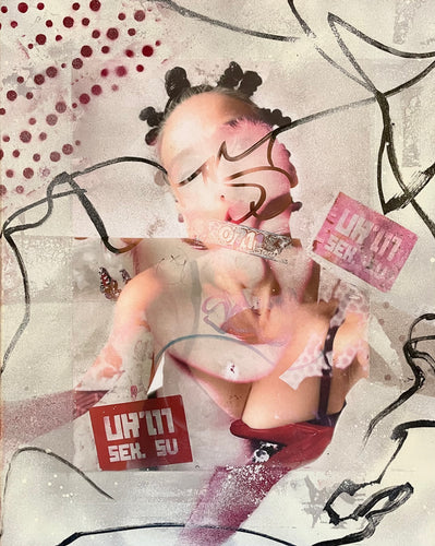 Zwilling (mixed media canvas)