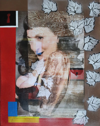 Unlocked (mixed media canvas)